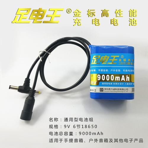 足電王18650鋰電池組9V 為音箱與電子設(shè)備注入持久動(dòng)力